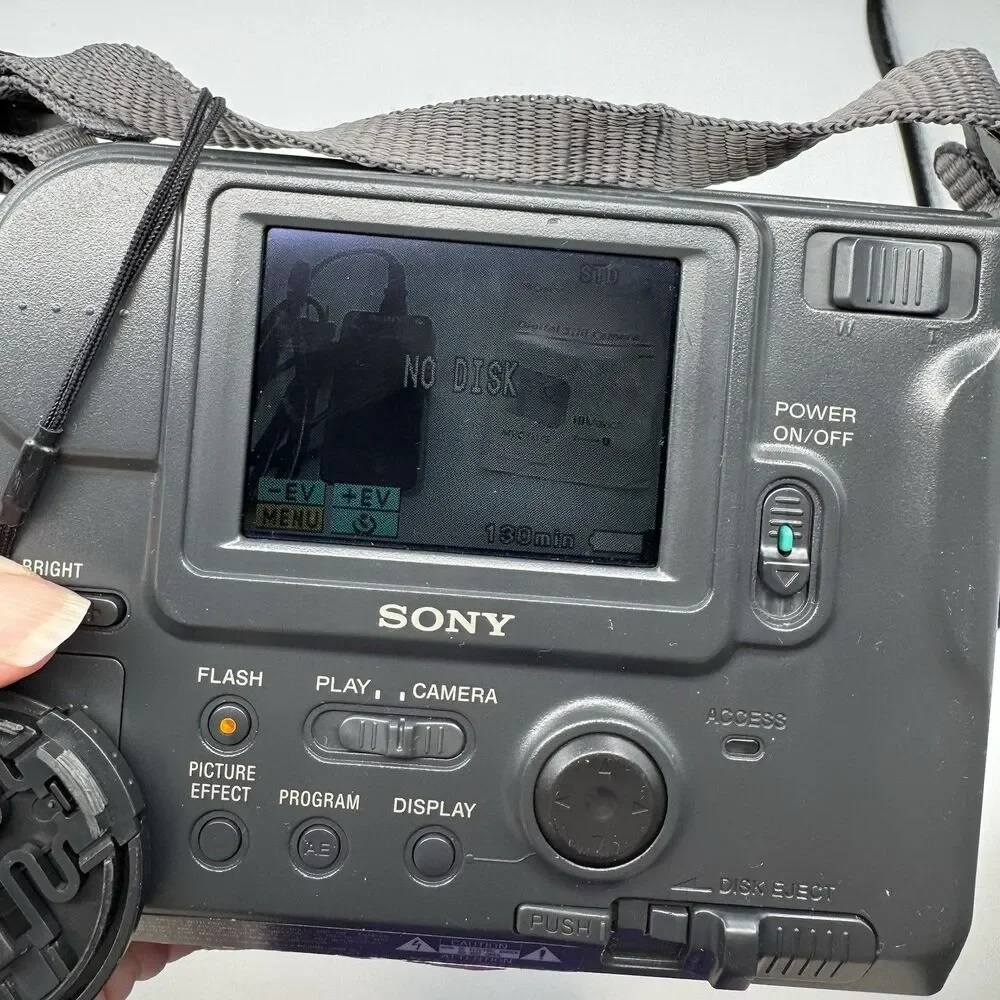 Sony Mavica MVC-FD75 Digital Camera 10x Zoom Tested Working Kit